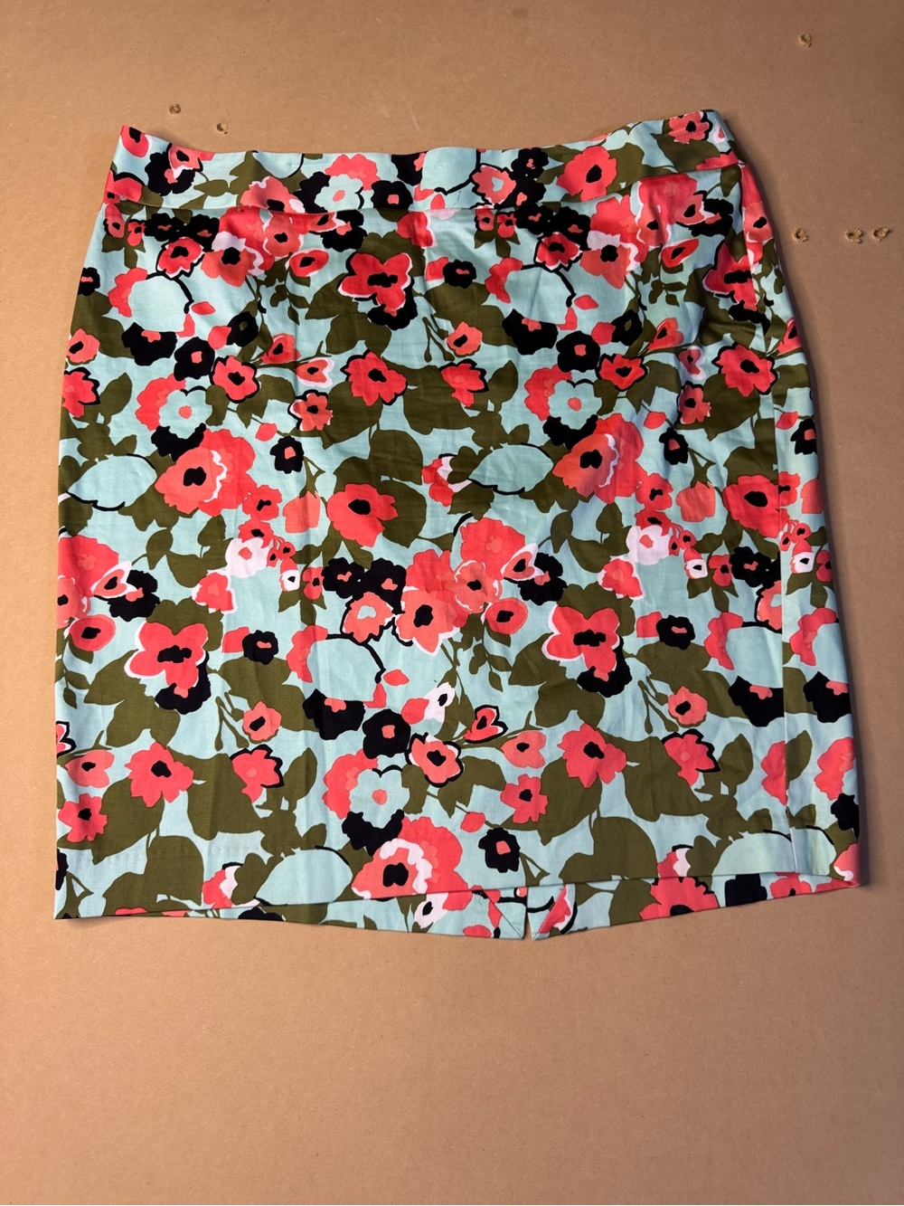 Lane Bryant Floral Pencil Skirt in Coral, Light Blue, Olive, Black